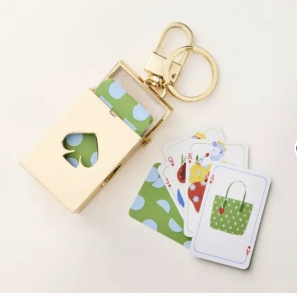NWT Kate Spade New York x Target Mini Deck of Cards Bag Charm/Keychain